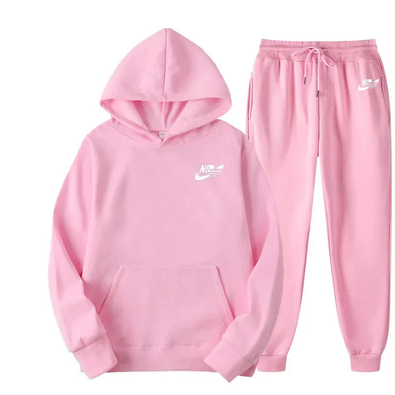 2024 Spring Autumn Men Casual Two Piece Sets Sweatshirts Men Women Street Los Fashion Printed Sports Suit