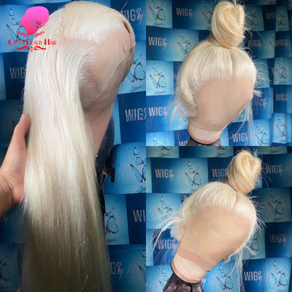 38 Inches 250 Density 360 Lace Frontal Wigs Straight Lace Frontal Wig 13x4 13x6 Blonde 613 Lace Front Human Hair Wigs For Women