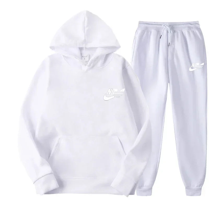 2024 Spring Autumn Men Casual Two Piece Sets Sweatshirts Men Women Street Los Fashion Printed Sports Suit