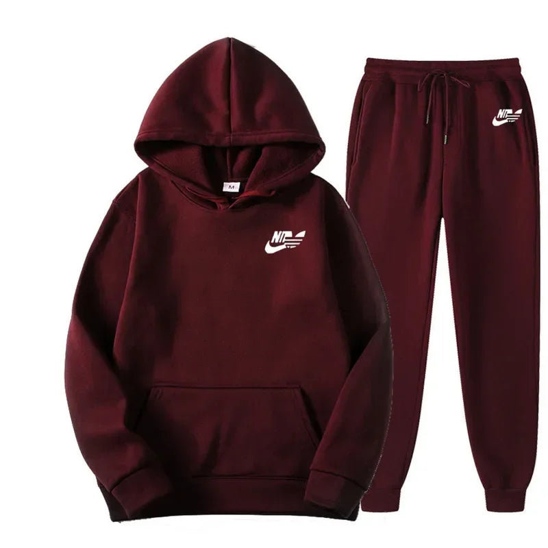 2024 Spring Autumn Men Casual Two Piece Sets Sweatshirts Men Women Street Los Fashion Printed Sports Suit
