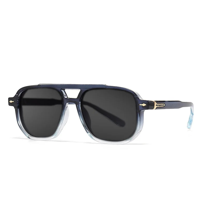 2025 New Fashion Anti Blue Light Myopia Sunglasses for Men‘s Double Beam Retro Brand Design Women's Driving Fishing Sunglasses