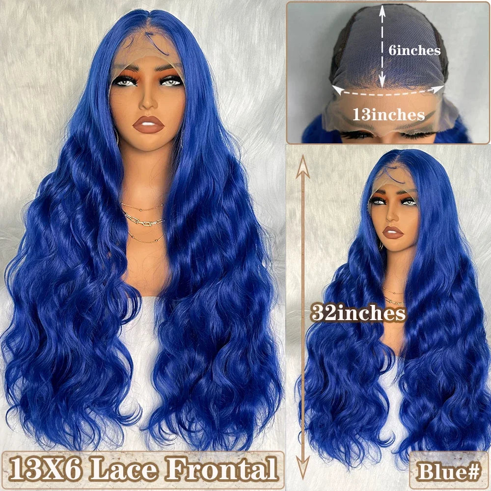 Light Brown Synthetic Lace Wigs X-TRESS Super Long Loose Wave 13x4 Lace Frontal Hair Wig with Baby Hair Daily Fashion New Style