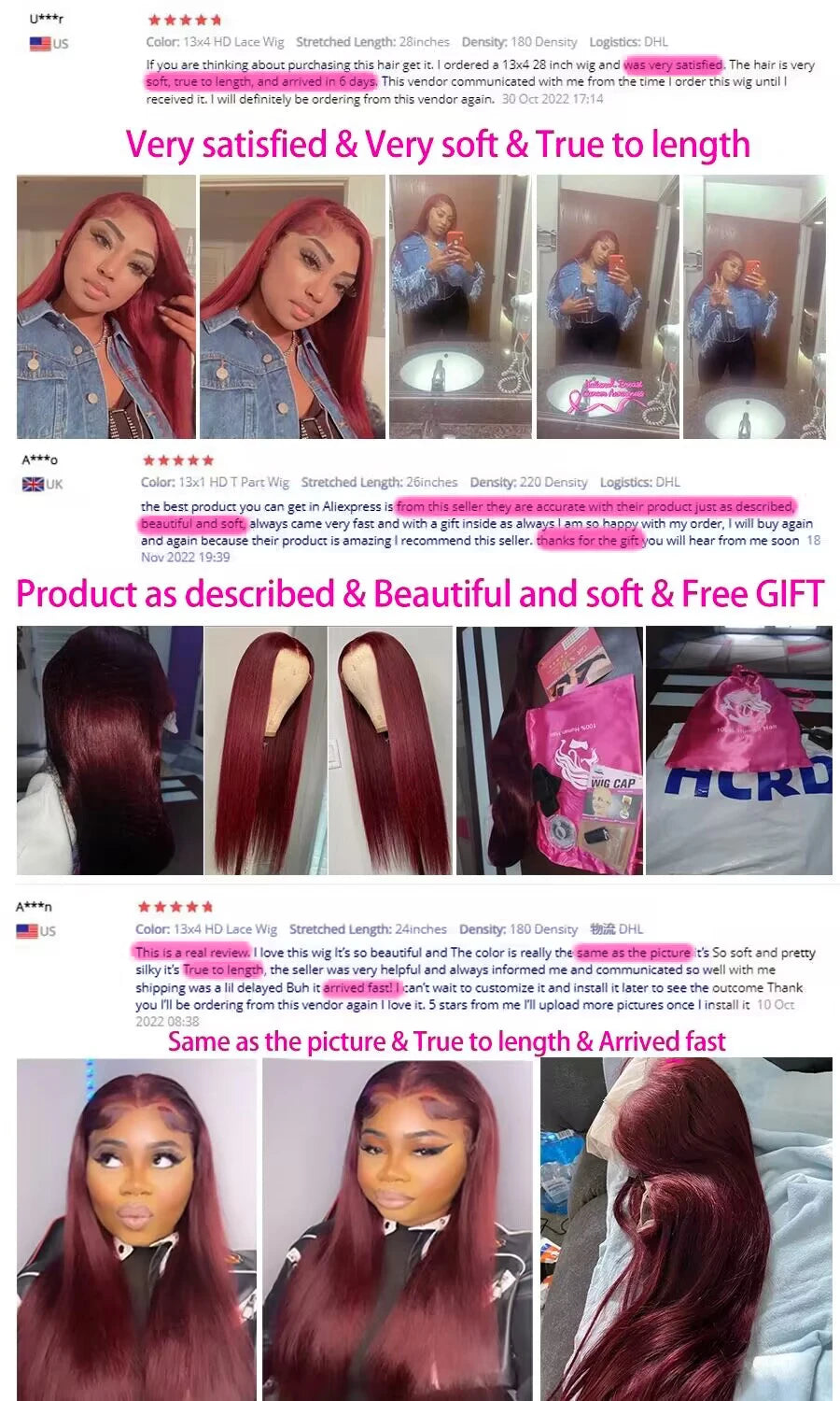 99j Burgundy 13x4 13x6 Full Frontal Lace Brazilian Preplucked Colored Straight Frontal Wigs HD Transparent Lace Human Hair Wigs