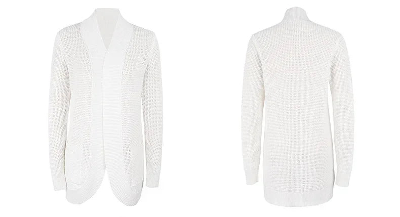 Fashion Women Cardigan Autumn Harajuku Knitted Sweater Basic Jacket Ropa Mujer Outerwear Thin Coat Streetwear New Woman Clothing