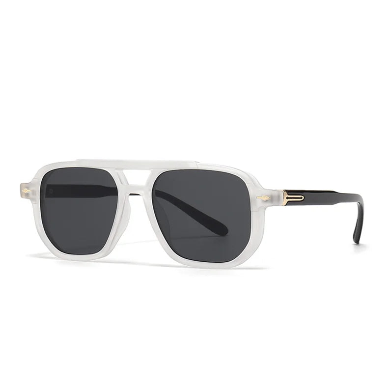 2025 New Fashion Anti Blue Light Myopia Sunglasses for Men‘s Double Beam Retro Brand Design Women's Driving Fishing Sunglasses