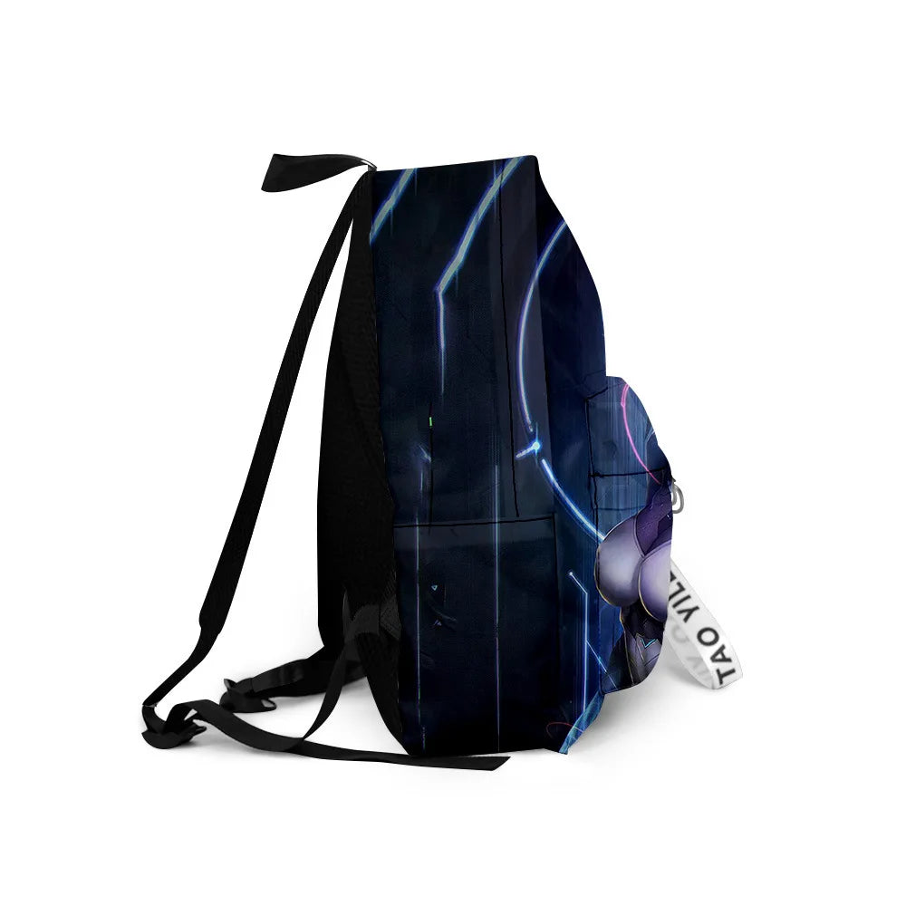 Cartoon Popular ghost in the shell School Bag Cute Small Travel Bags 3D Print Oxford Waterproof Key Chain Notebook Backpacks