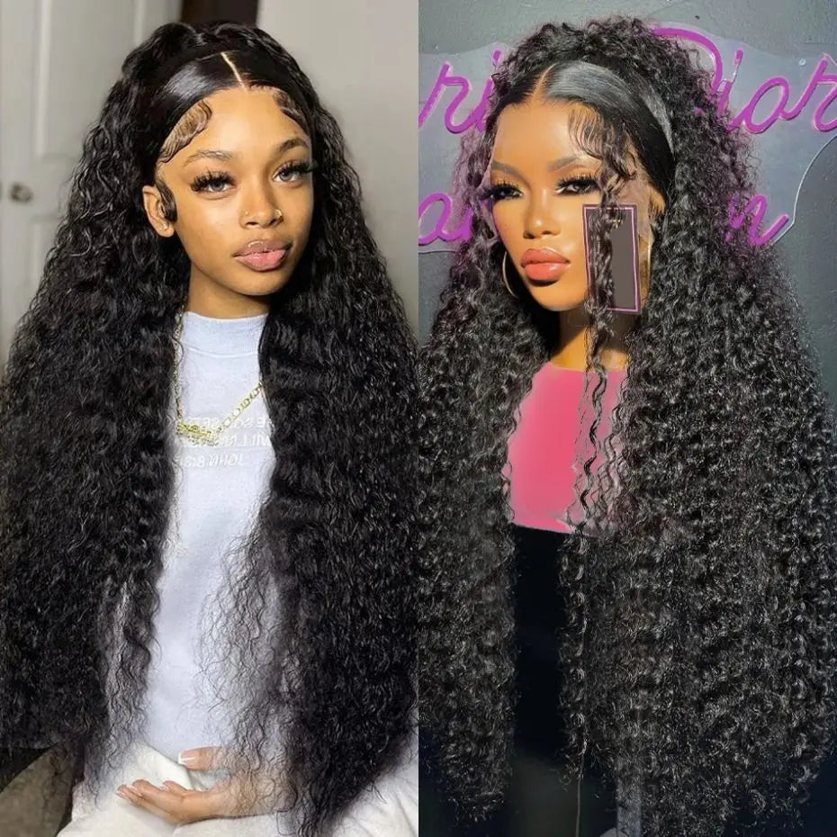 Curly Lace Front Human Hair Wigs For Black Women Pre Plucked Remy Brazilian Hair 13x4 Deep Wave Frontal Wig 13x6 Hd Lace Wig