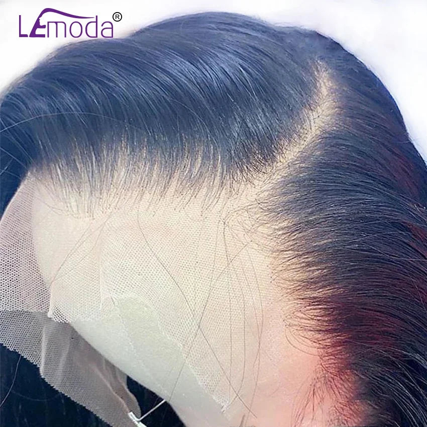 13x6 HD Lace Frontal Wig 13x4 Lace Front Human Hair Wigs Lemoda Remy Wig For Women 34 32 Inch Straight Transparent Lace Wig