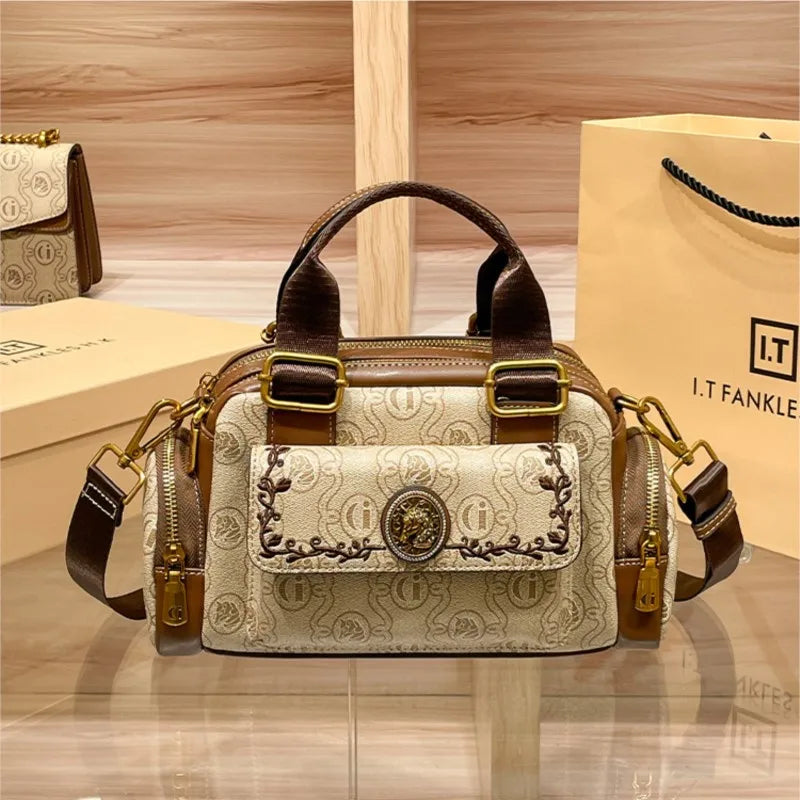 Brand Spring/Summer Boston Women's Bag Handheld Pillow Bag 2025 New High Fashion Single Shoulder Crossbody Bag for Women