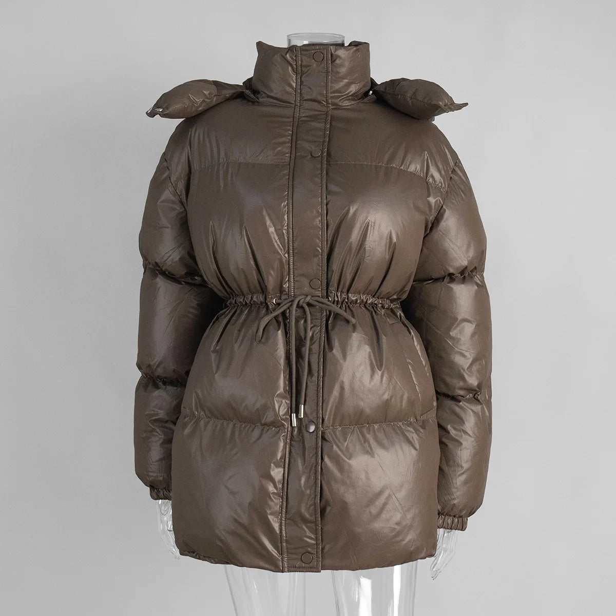 2025 New Fashion Warm Padded Jacket Women Winter Parkas Long Sleeve Hooded Bread Cotton Clothes Female Thick Jacket Outerwear