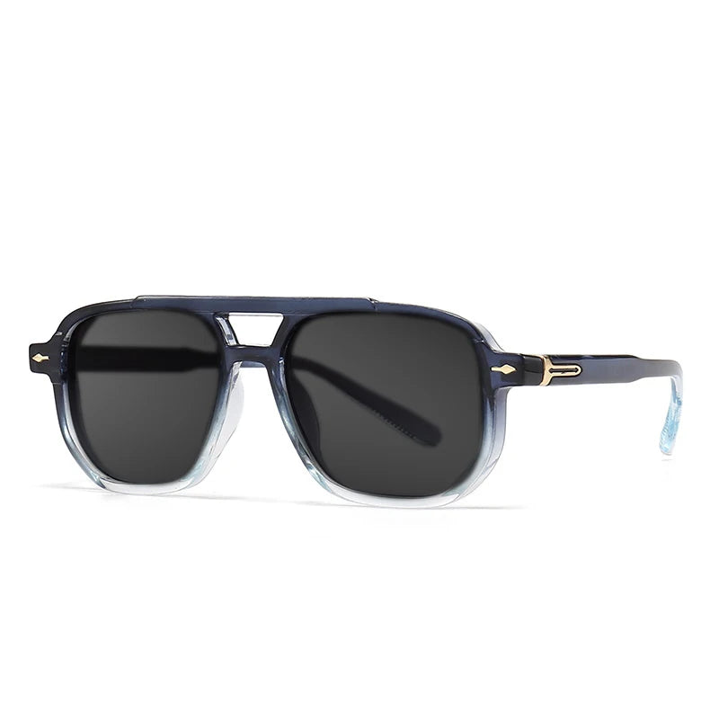 2025 New Fashion Anti Blue Light Myopia Sunglasses for Men‘s Double Beam Retro Brand Design Women's Driving Fishing Sunglasses