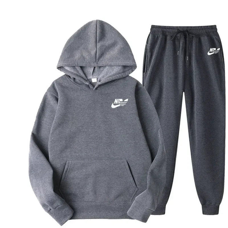 2024 Spring Autumn Men Casual Two Piece Sets Sweatshirts Men Women Street Los Fashion Printed Sports Suit