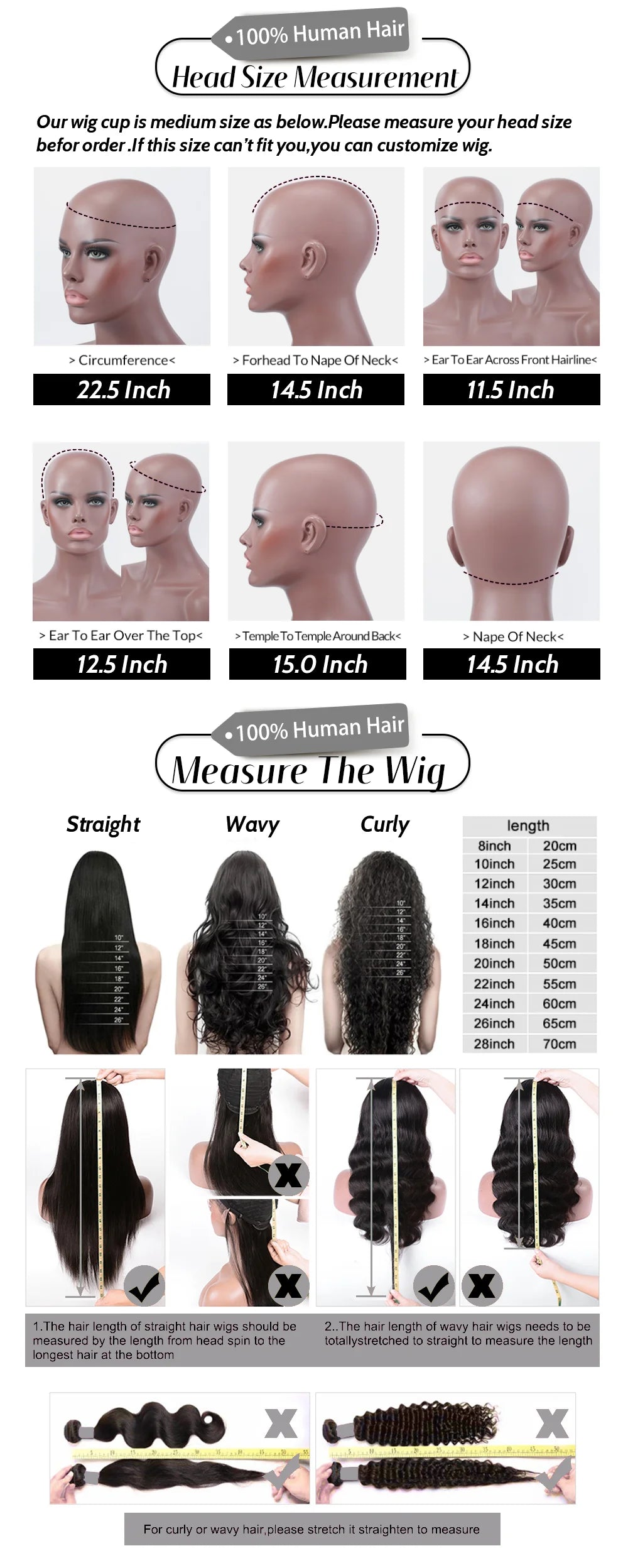 210% Half Wigs Human Hair Kinky Curly Headband Wig Upgrade 3 IN 1 Half Wig With Drawstring Seamless Clip Ins Flip Over Wig