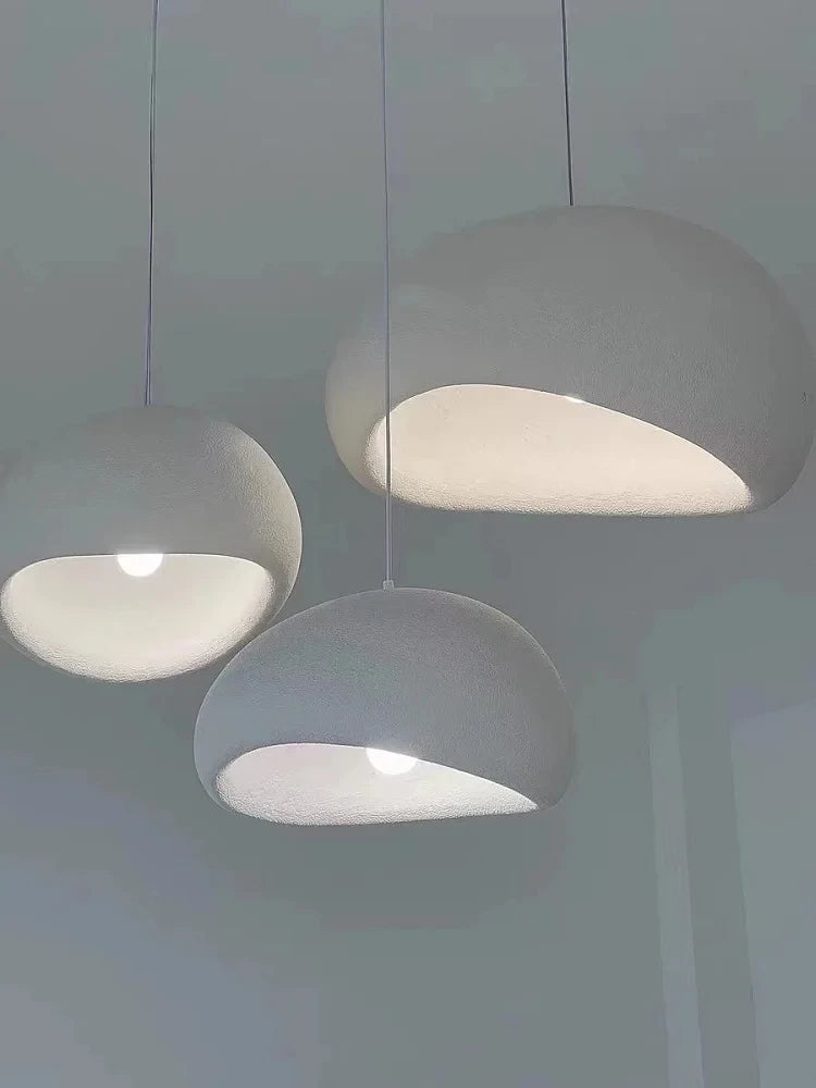 Nordic Wabi Sabi Ceiling Chandelier Modern E27 LED Dining Table Pendant Lights for Living Room Bedroom Loft Decor Hanging Lamp
