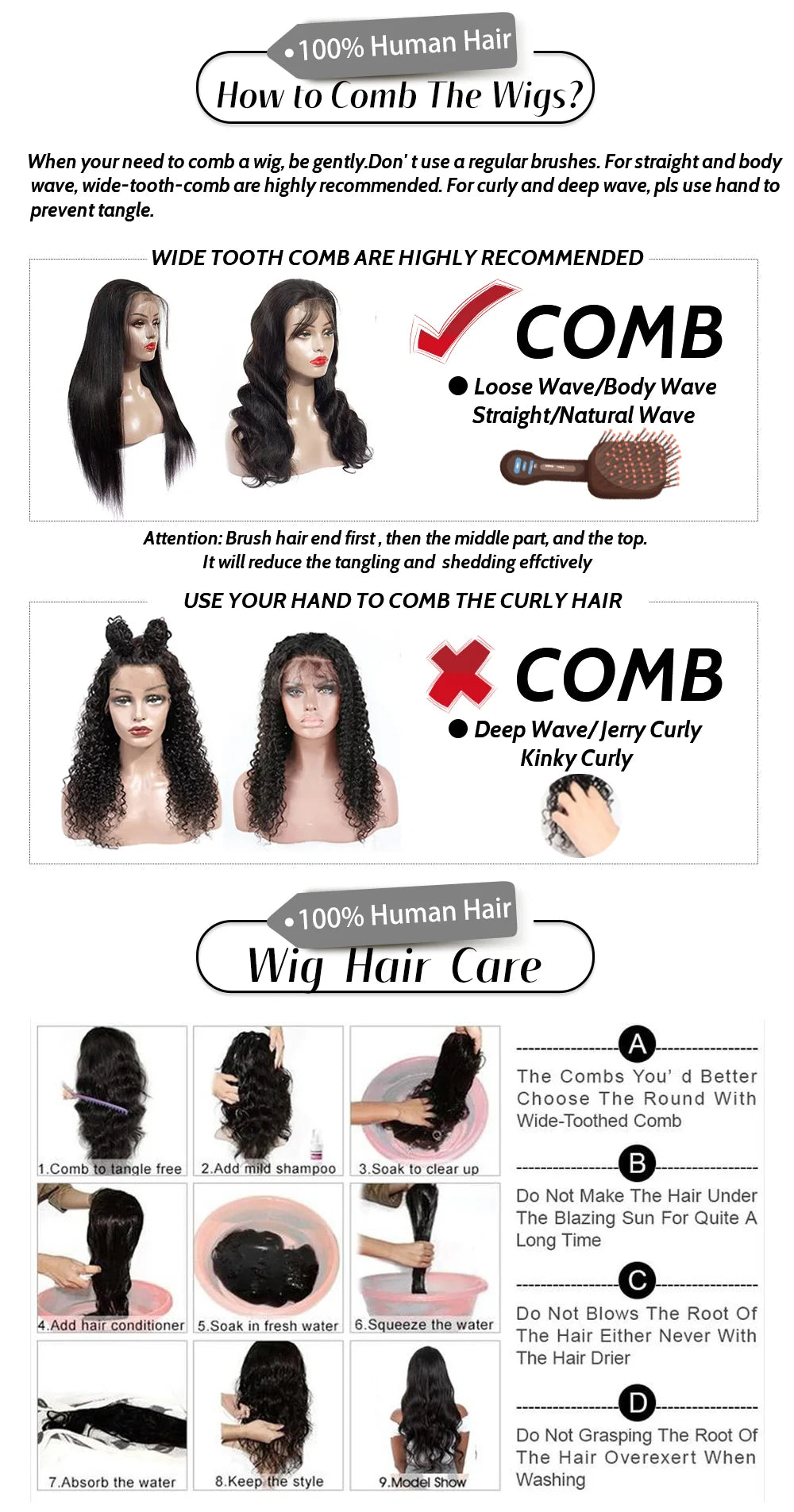 210% Half Wigs Human Hair Kinky Curly Headband Wig Upgrade 3 IN 1 Half Wig With Drawstring Seamless Clip Ins Flip Over Wig