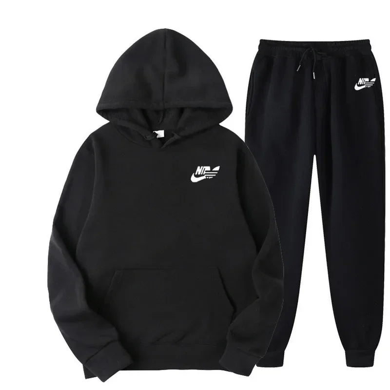 2024 Spring Autumn Men Casual Two Piece Sets Sweatshirts Men Women Street Los Fashion Printed Sports Suit