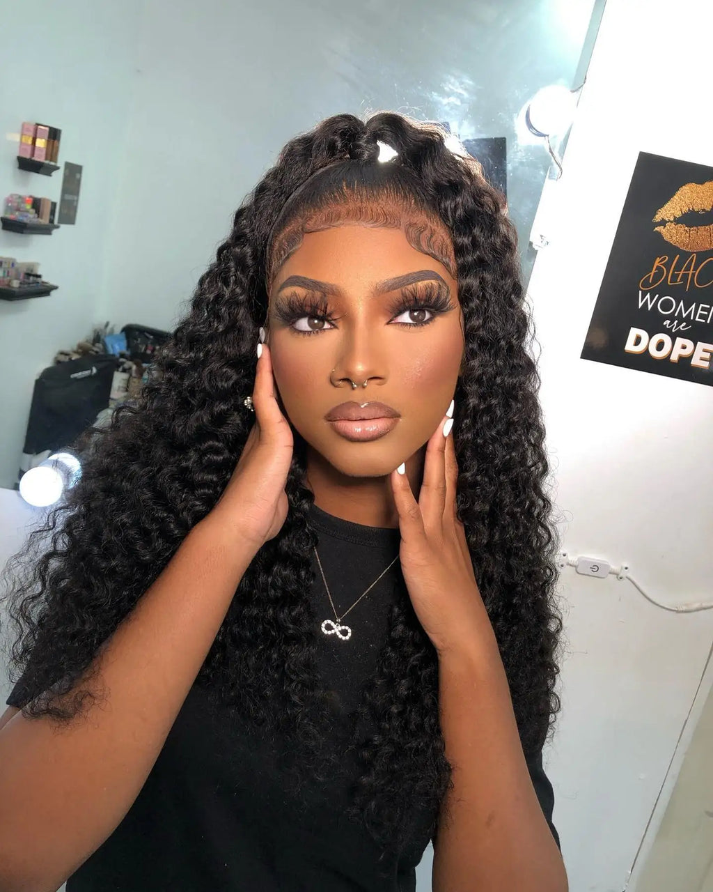 Water Wave Glueless Wig Human Hair Curly 13x6 HD Frontal Wig 250% Deep Wave Lace Front Wigs Wear Go 7x5 HD Lace Closure Wig Sale