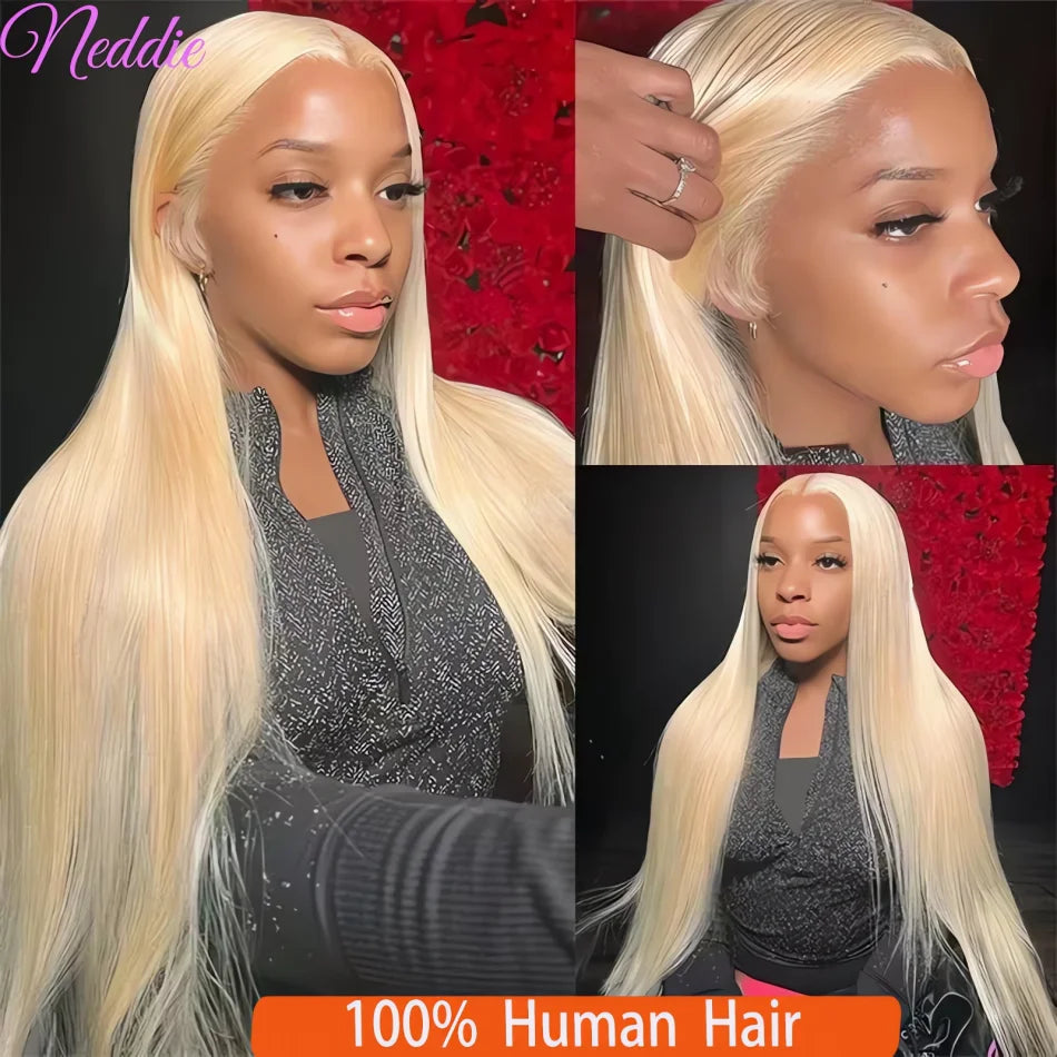 Blonde Wig Straight 613 Hd Lace Frontal Wig 13X6 13X4 Transparent Brazilian Straight Lace Front Wigs 30 Inch 100% Human Hair