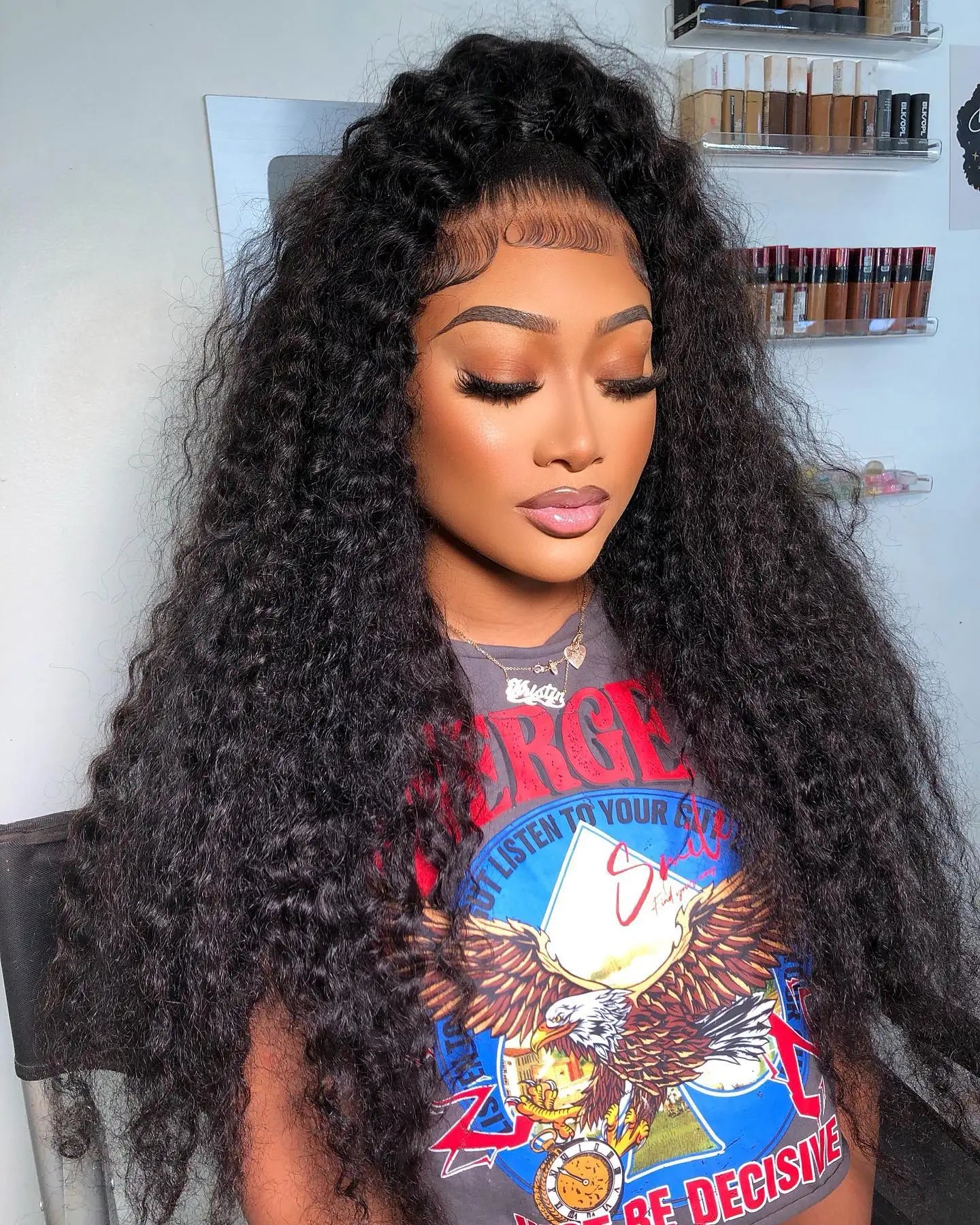 Water Wave Glueless Wig Human Hair Curly 13x6 HD Frontal Wig 250% Deep Wave Lace Front Wigs Wear Go 7x5 HD Lace Closure Wig Sale