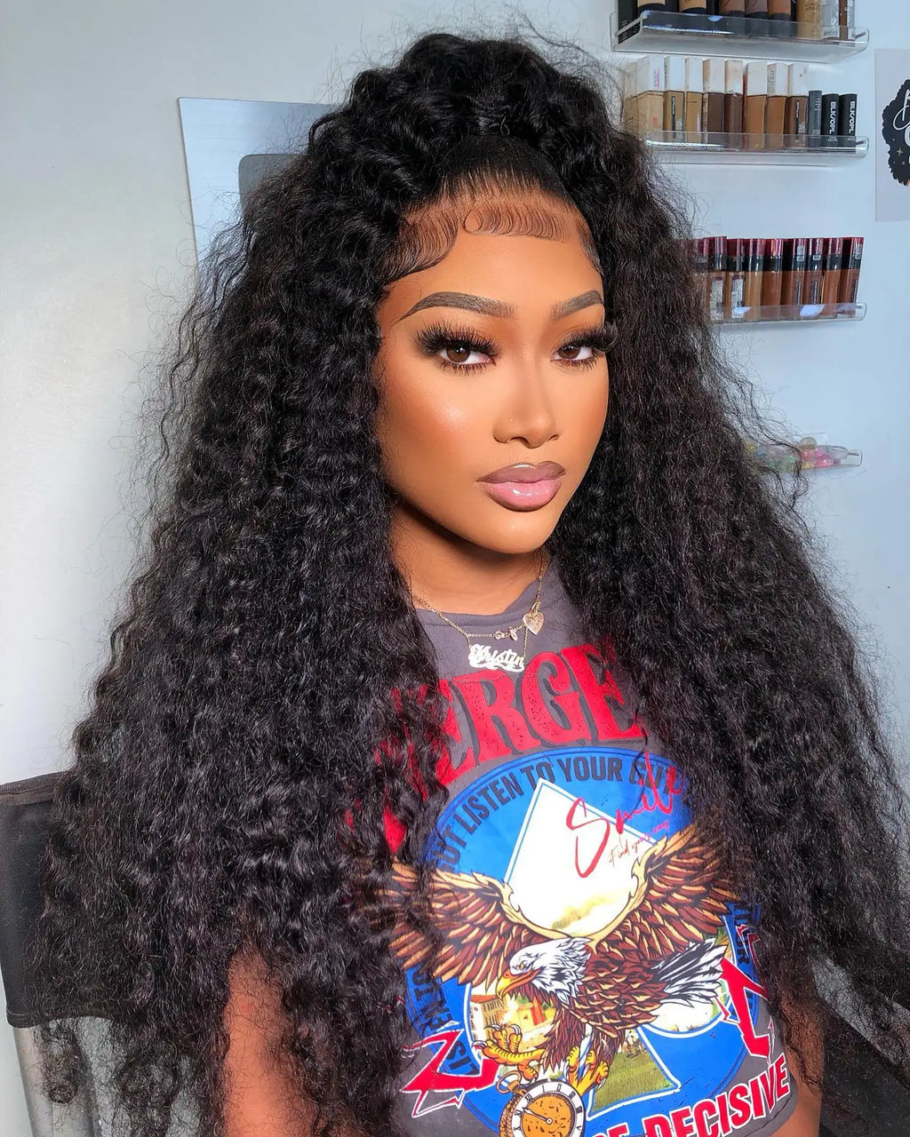 Water Wave Glueless Wig Human Hair Curly 13x6 HD Frontal Wig 250% Deep Wave Lace Front Wigs Wear Go 7x5 HD Lace Closure Wig Sale