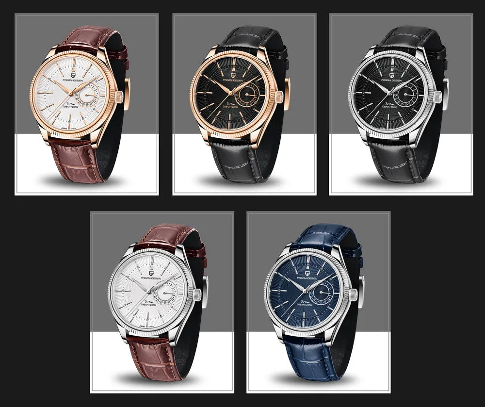 PAGANI DESIGN Men Quartz Wristwatches Luxury Sapphire Glass Diver Watch Men 200m Waterproof Date Clock Business Watch For Men