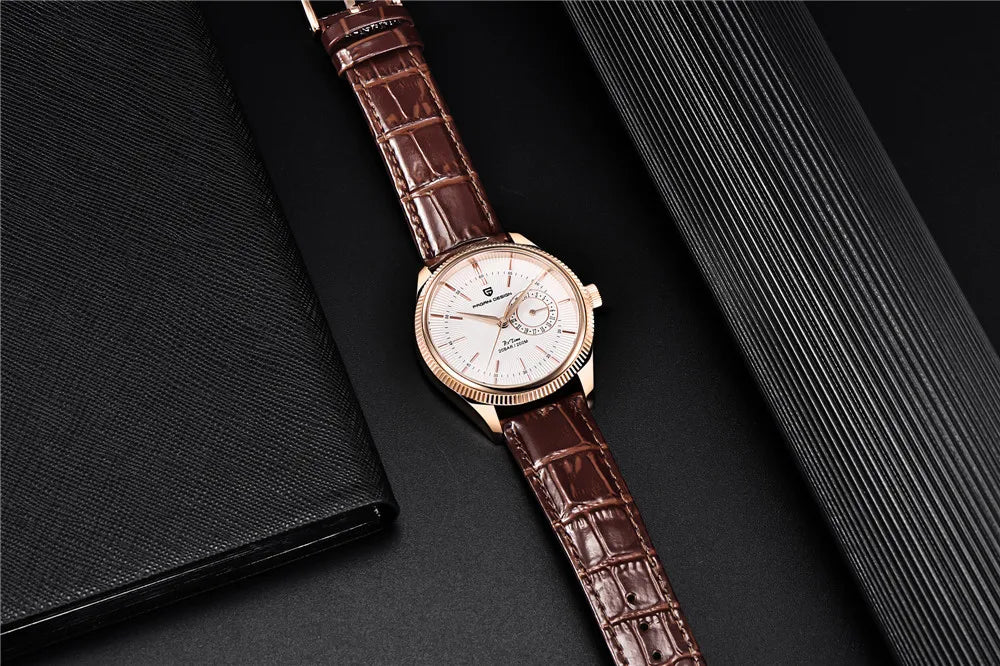 PAGANI DESIGN Men Quartz Wristwatches Luxury Sapphire Glass Diver Watch Men 200m Waterproof Date Clock Business Watch For Men
