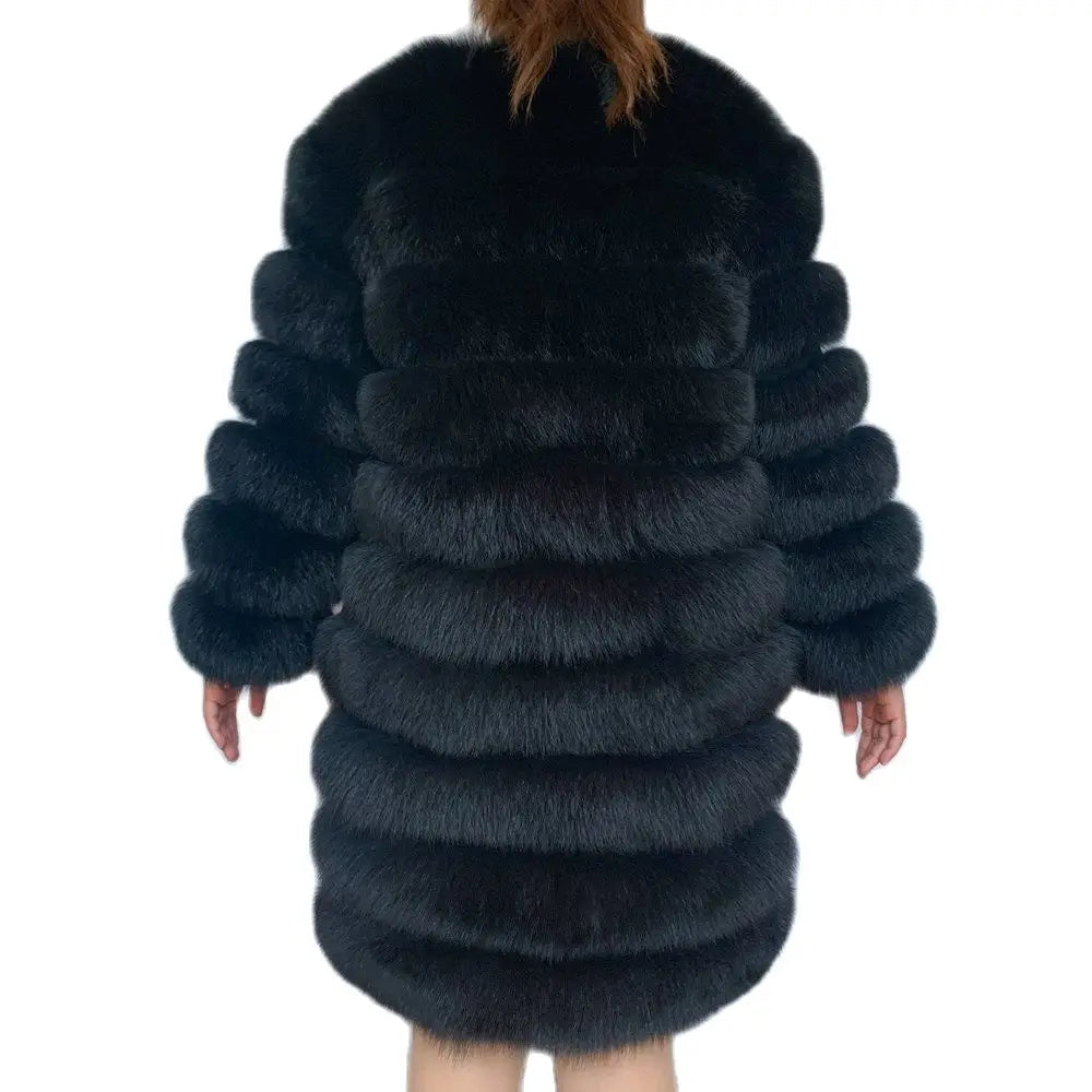 NEW style  4in1 real fur coats Women Natural Real Fur Jackets Vest Winter Outerwear Women fox fur coat high quality fur Clothes