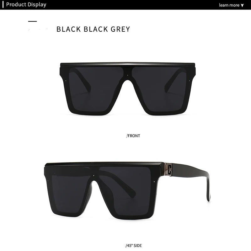 RUOBO Fashion Driving Fishing Sunglasses For Men Women Gradient Len Unisex Luxury Oversize Eyewear Goggles UV400 Gafas De Sol