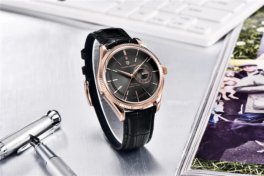 PAGANI DESIGN Men Quartz Wristwatches Luxury Sapphire Glass Diver Watch Men 200m Waterproof Date Clock Business Watch For Men