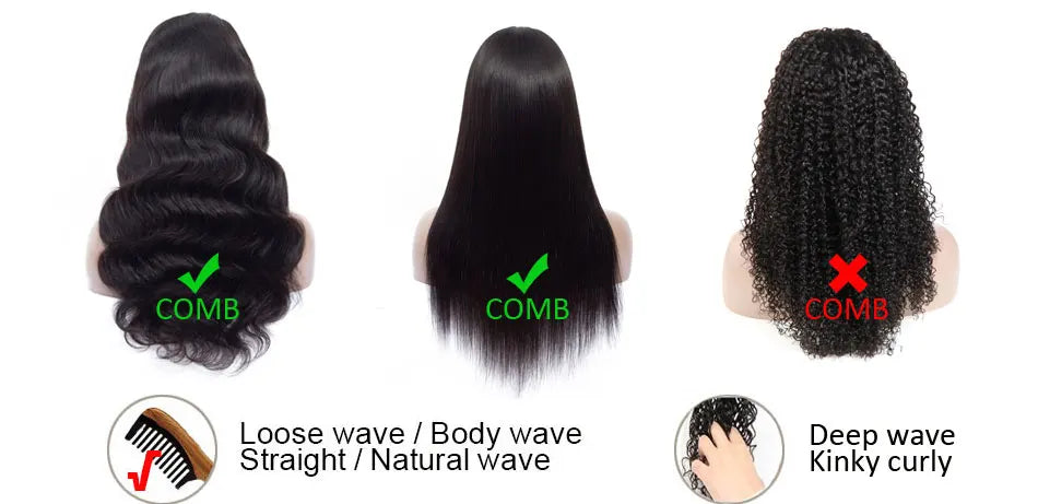 Ossilee 220 Density Pull Go Glueless Wigs with Elastic Drawstring Straight 13x6 HD Lace Front Human Hair Wigs Pre Cut Lace Wig