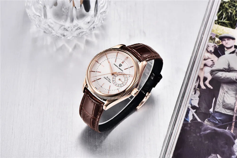 PAGANI DESIGN Men Quartz Wristwatches Luxury Sapphire Glass Diver Watch Men 200m Waterproof Date Clock Business Watch For Men