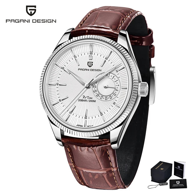 PAGANI DESIGN Men Quartz Wristwatches Luxury Sapphire Glass Diver Watch Men 200m Waterproof Date Clock Business Watch For Men