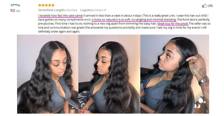 KissLove Body Wave 13x4/13x6 HD Lace Front Human Hair Wigs Pre Plucked 5x5 HD Lace Closure Wigs 360 Human Hair Lace Frontal Wig