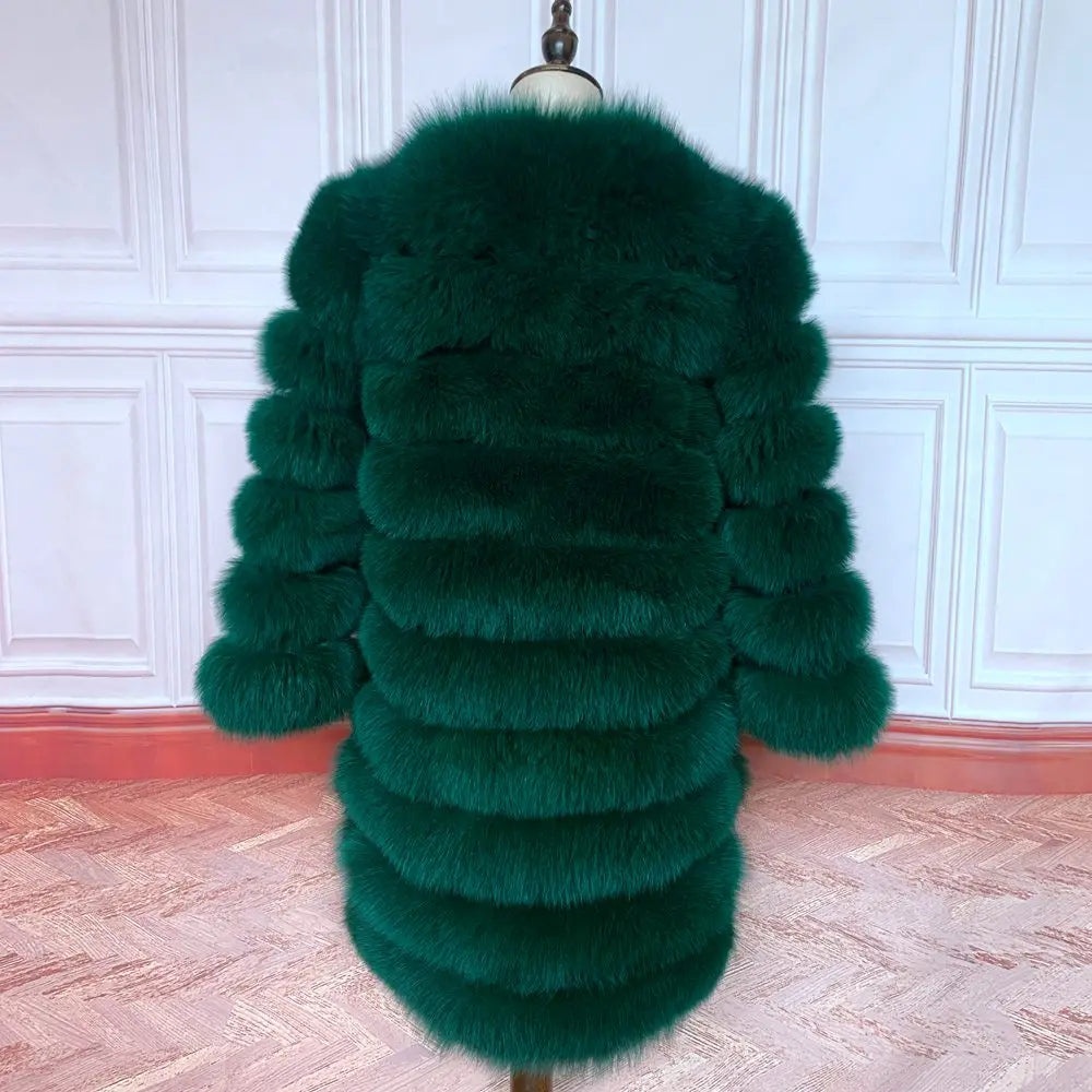 NEW style  4in1 real fur coats Women Natural Real Fur Jackets Vest Winter Outerwear Women fox fur coat high quality fur Clothes