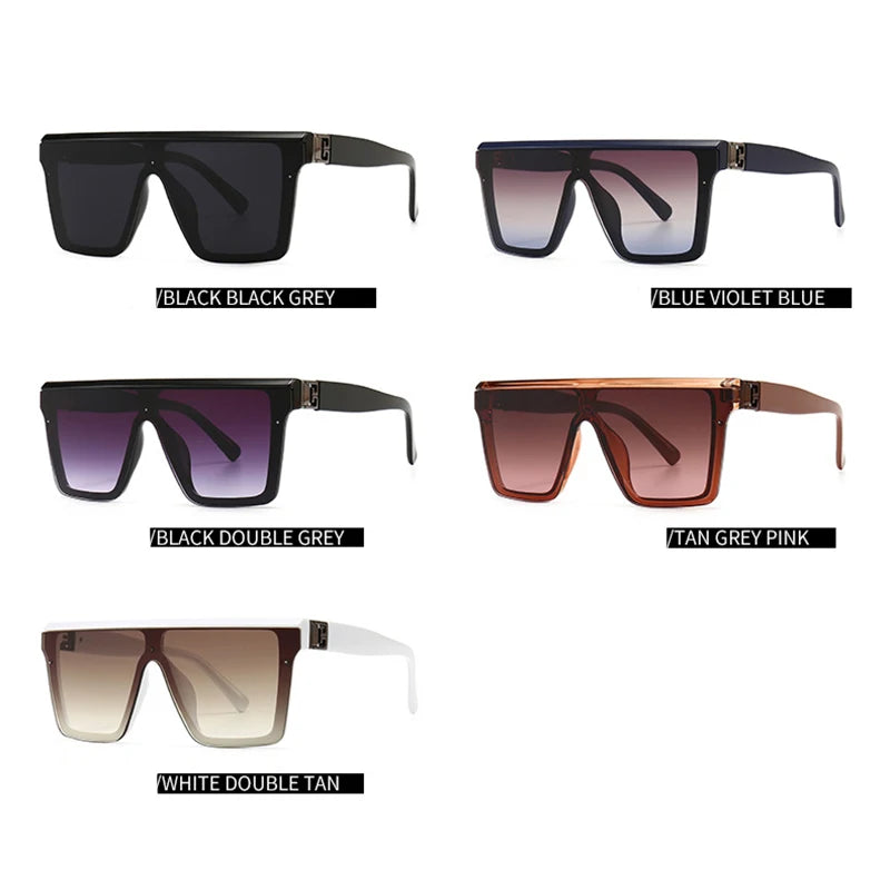 RUOBO Fashion Driving Fishing Sunglasses For Men Women Gradient Len Unisex Luxury Oversize Eyewear Goggles UV400 Gafas De Sol