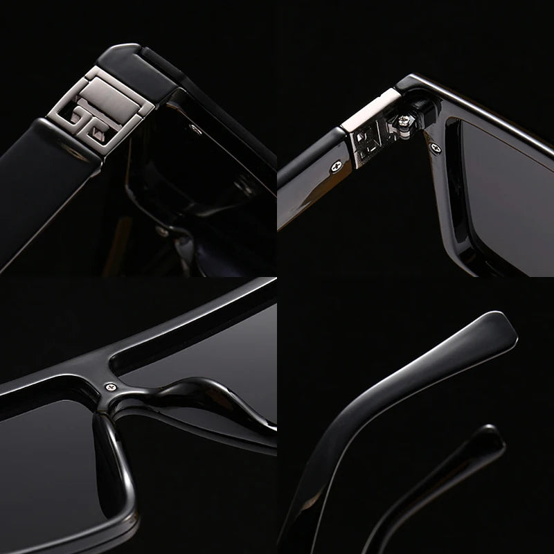 RUOBO Fashion Driving Fishing Sunglasses For Men Women Gradient Len Unisex Luxury Oversize Eyewear Goggles UV400 Gafas De Sol