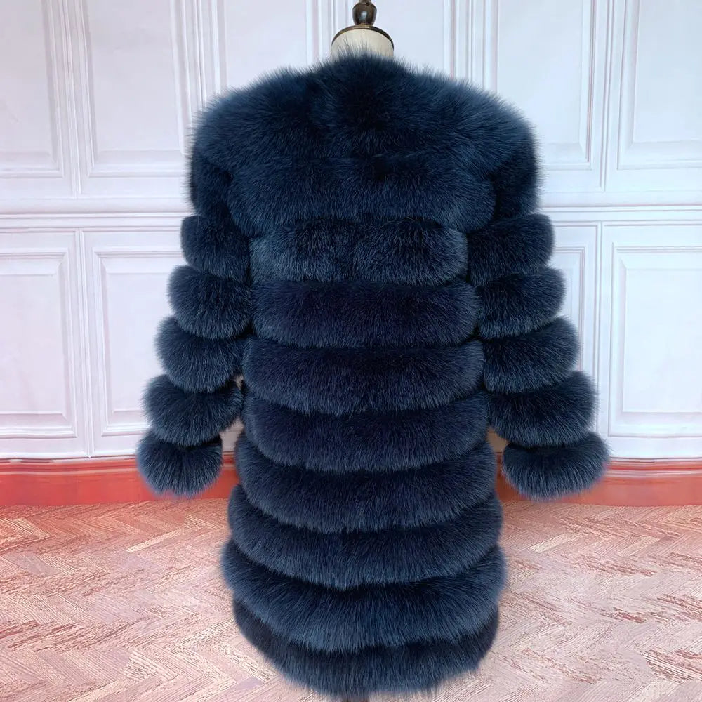 NEW style  4in1 real fur coats Women Natural Real Fur Jackets Vest Winter Outerwear Women fox fur coat high quality fur Clothes