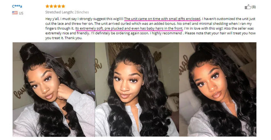 KissLove Body Wave 13x4/13x6 HD Lace Front Human Hair Wigs Pre Plucked 5x5 HD Lace Closure Wigs 360 Human Hair Lace Frontal Wig