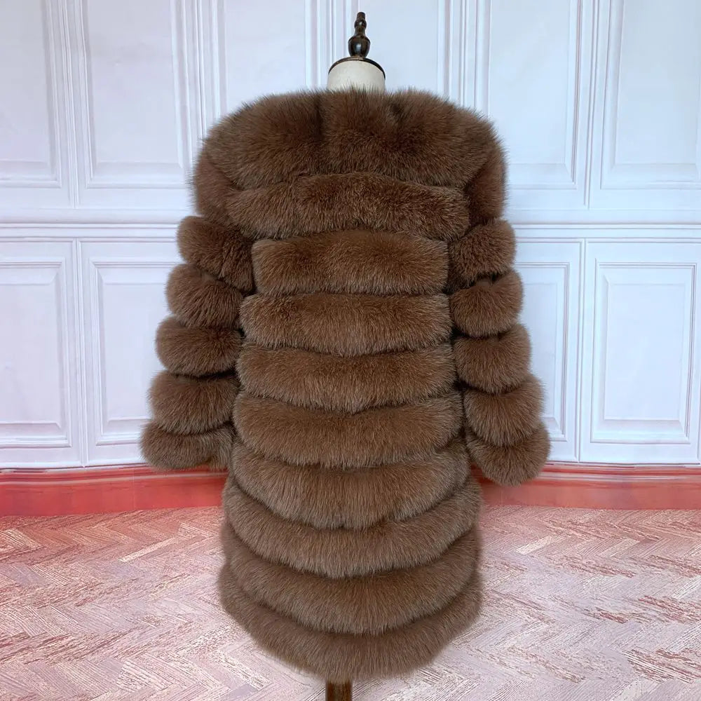 NEW style  4in1 real fur coats Women Natural Real Fur Jackets Vest Winter Outerwear Women fox fur coat high quality fur Clothes