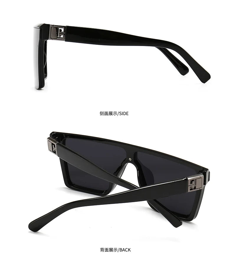 RUOBO Fashion Driving Fishing Sunglasses For Men Women Gradient Len Unisex Luxury Oversize Eyewear Goggles UV400 Gafas De Sol