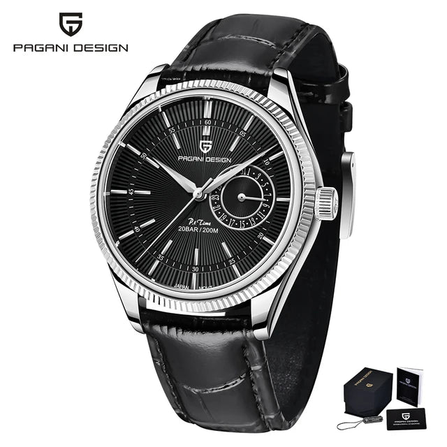 PAGANI DESIGN Men Quartz Wristwatches Luxury Sapphire Glass Diver Watch Men 200m Waterproof Date Clock Business Watch For Men