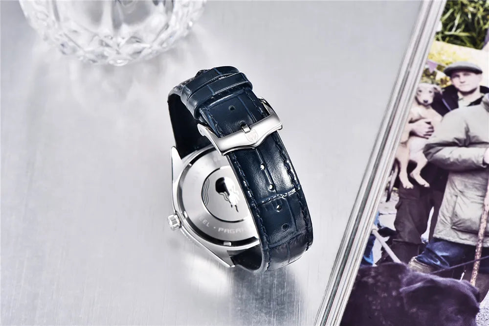 PAGANI DESIGN Men Quartz Wristwatches Luxury Sapphire Glass Diver Watch Men 200m Waterproof Date Clock Business Watch For Men