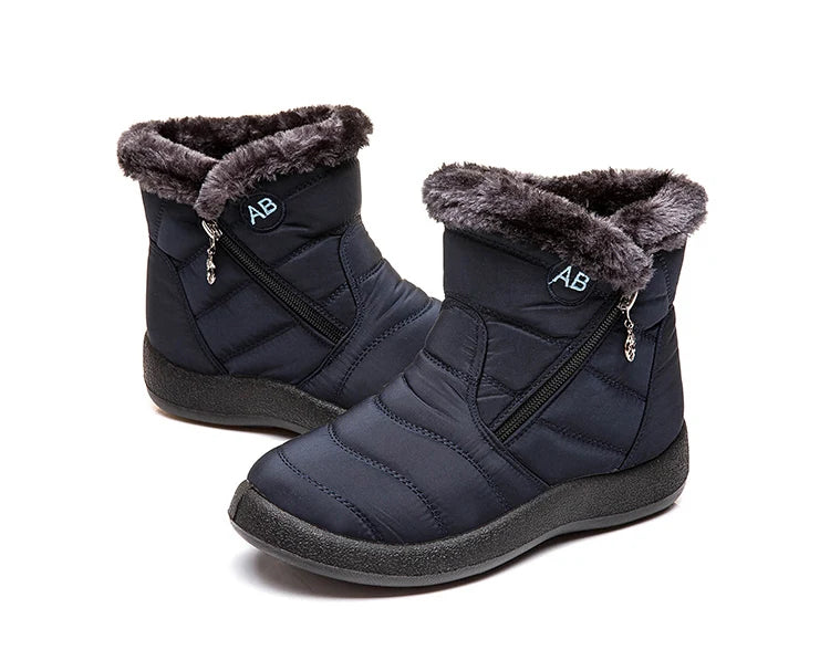 Snow Boots Woman Lightweight Woman Shoes Waterproof Shoes Woman Flat Ankle Boots Plus Size Botas Mujer Women's Winter Boots