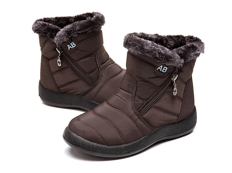 Snow Boots Woman Lightweight Woman Shoes Waterproof Shoes Woman Flat Ankle Boots Plus Size Botas Mujer Women's Winter Boots