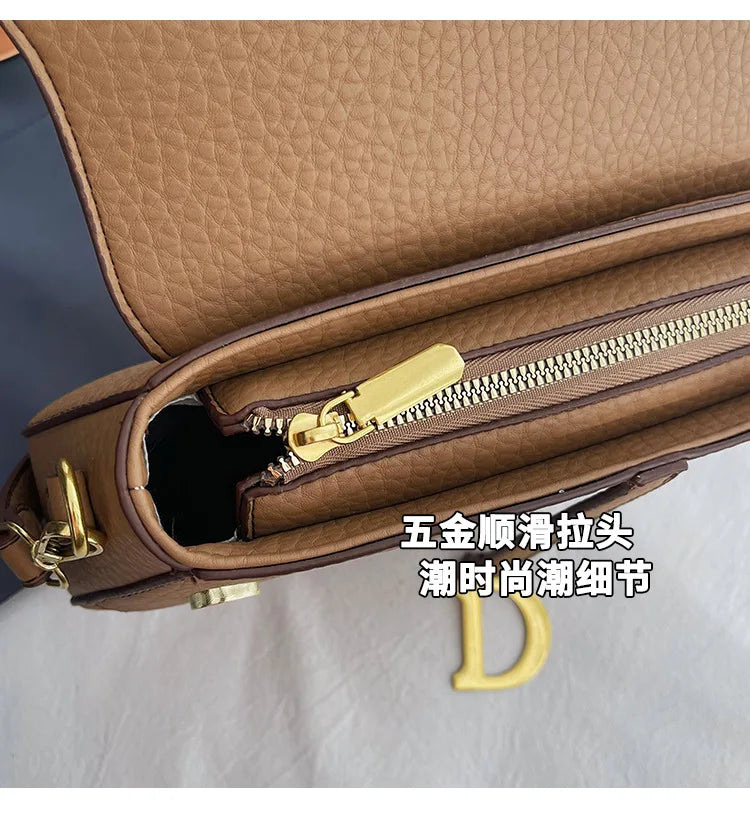 IMJK  24*20*6cm Hot selling light luxury underarm saddle bag, new niche design, casual shoulder crossbody bag bags