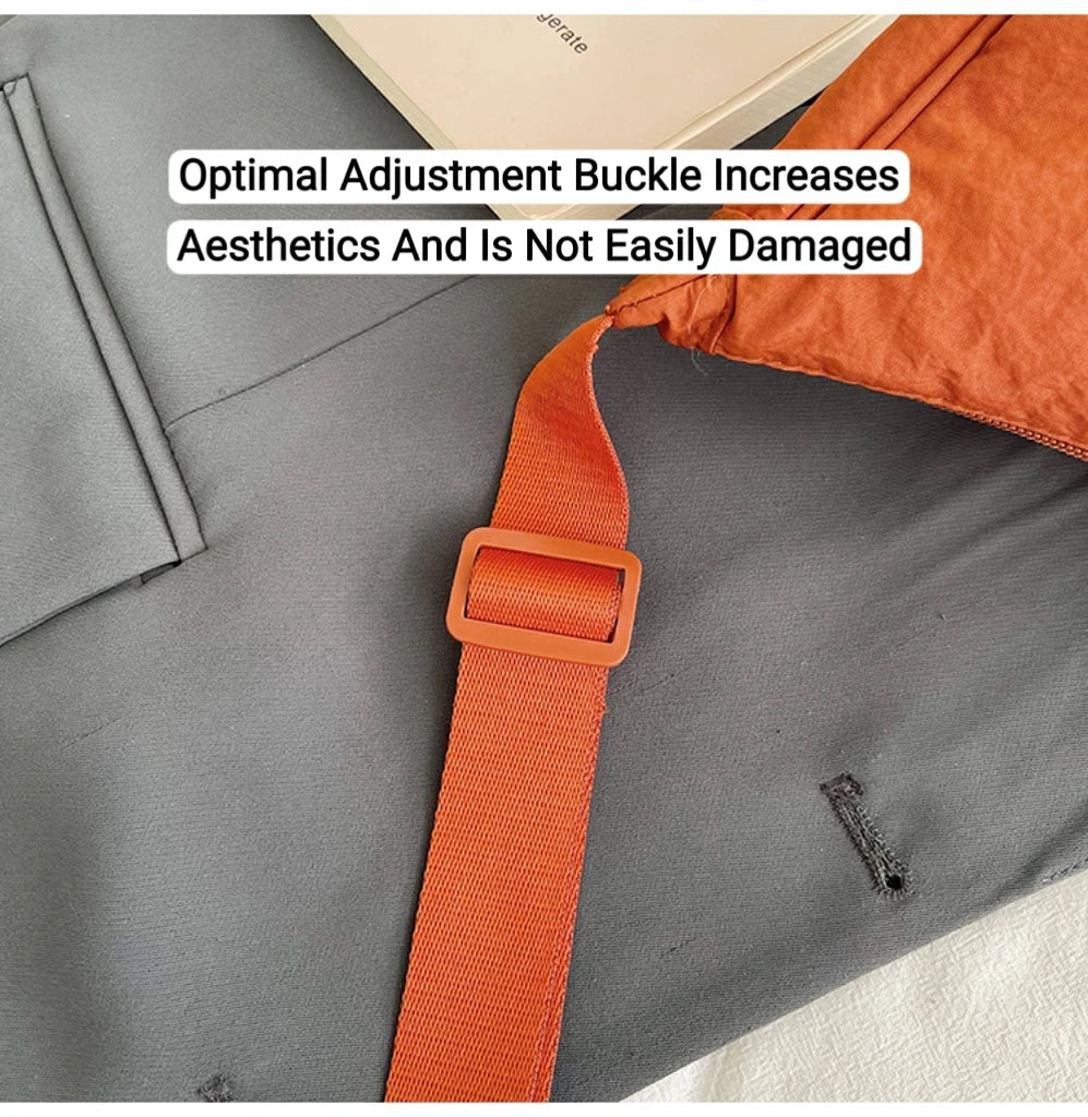 Women's Shoulder Bag Nylon Material Saddle Bag Versatile Fashionable Simple Dumpling Bag Trendy Cloth Bag Women's Crossbody Bag