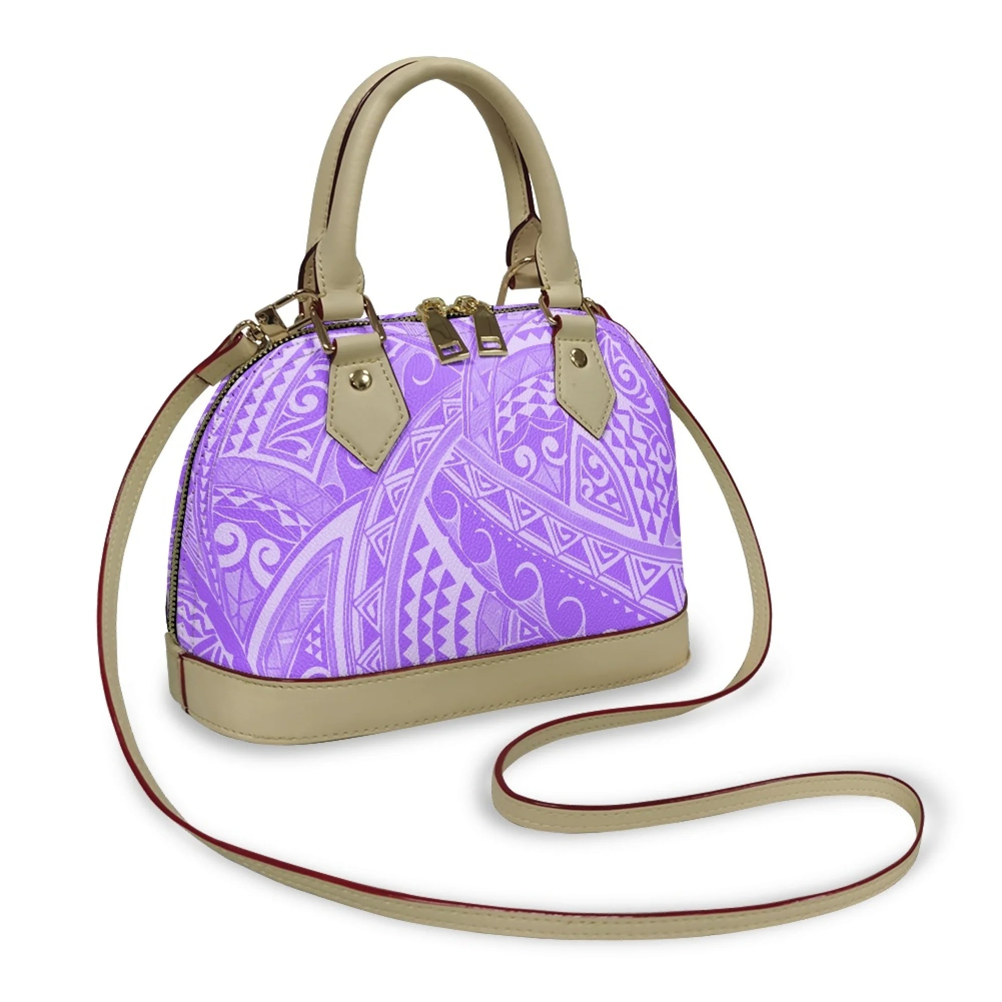 Polynesian Handbag Crossbody Bag Samoan Tribe Hibiscus Flower Design High Quality Shell Bag Temperament Durable Handbag