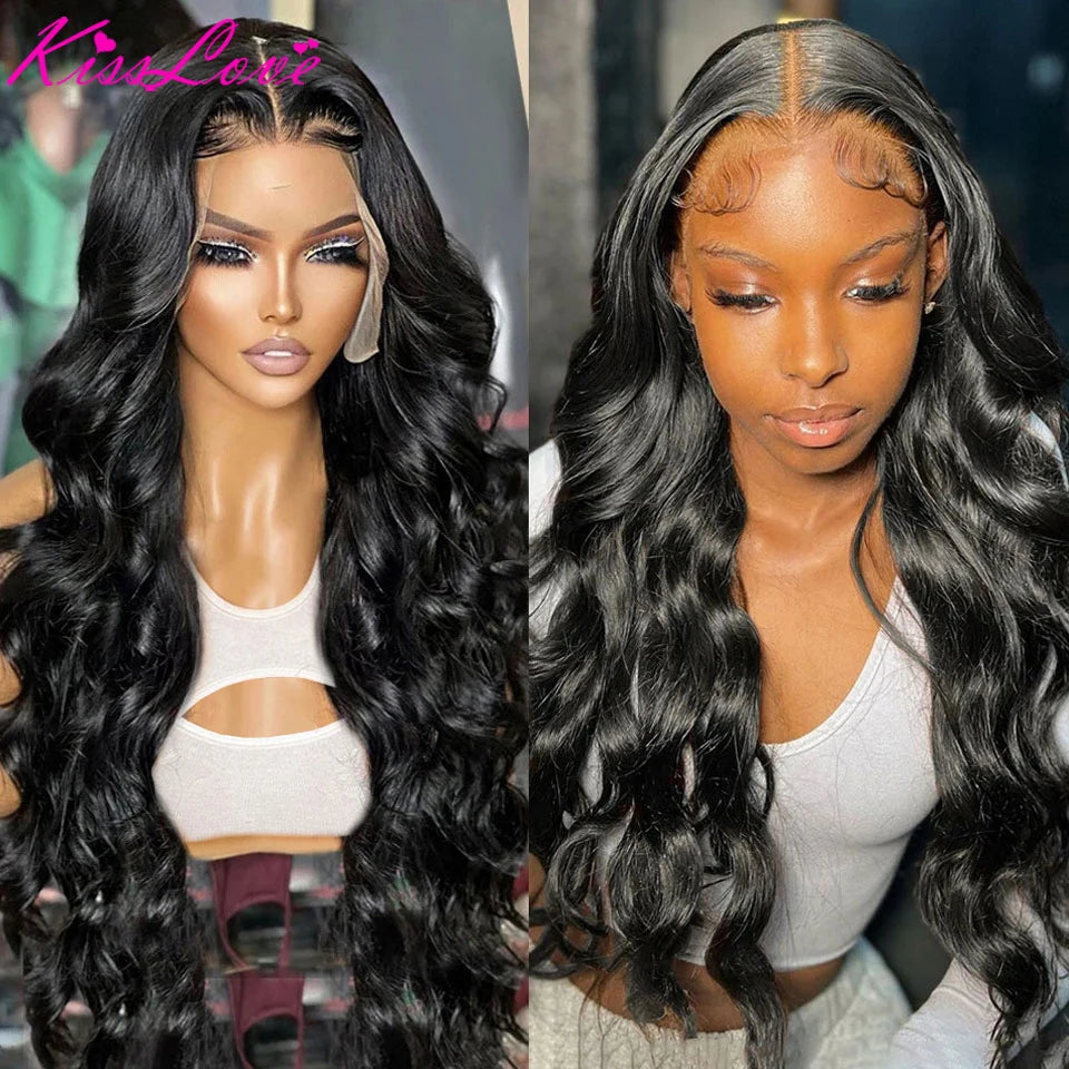 KissLove Body Wave 13x4/13x6 HD Lace Front Human Hair Wigs Pre Plucked 5x5 HD Lace Closure Wigs 360 Human Hair Lace Frontal Wig