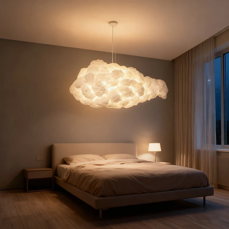 Cloud Cotton Pendant Lamp For Living Room, Bedroom And Dining Room - Creative Room Decoration, Indoor Lighting, Pendant Lamp