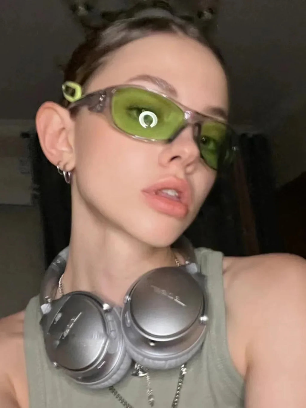 New Punk Y2K Sunglasses Women Goggle Luxury Brand Wrap Square Sun Glasses 2000'S Shades Eyewear UV400 Female Designer Eyeglasses